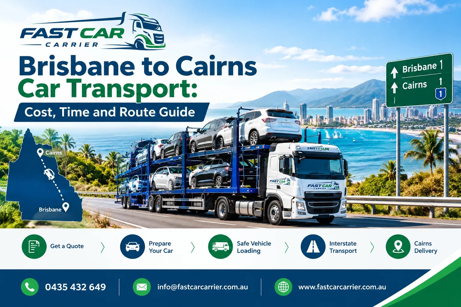 Brisbane to Cairns Car Transport: Cost, Time & Route Guide